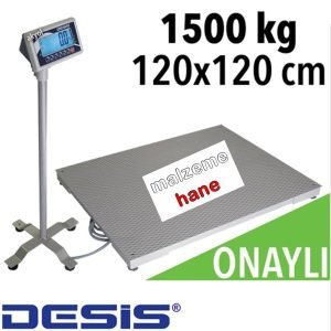 Desis BW Platform Baskül (ONAYLI) 1.5 Ton Kapasiteli - 120x120 cm