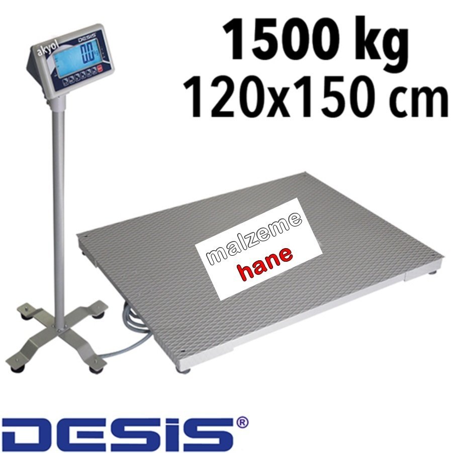 Desis BW Platform Baskül 1.5 Ton Kapasiteli - 120x150 cm