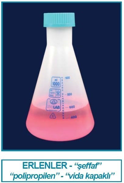 İsolab erlen - P.P - vida kapaklı