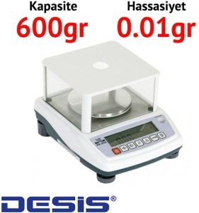 Desis NHB 600 Dijital Hassas Terazi - Hassasiyet: 0.01 gr. Max: 600 gr.