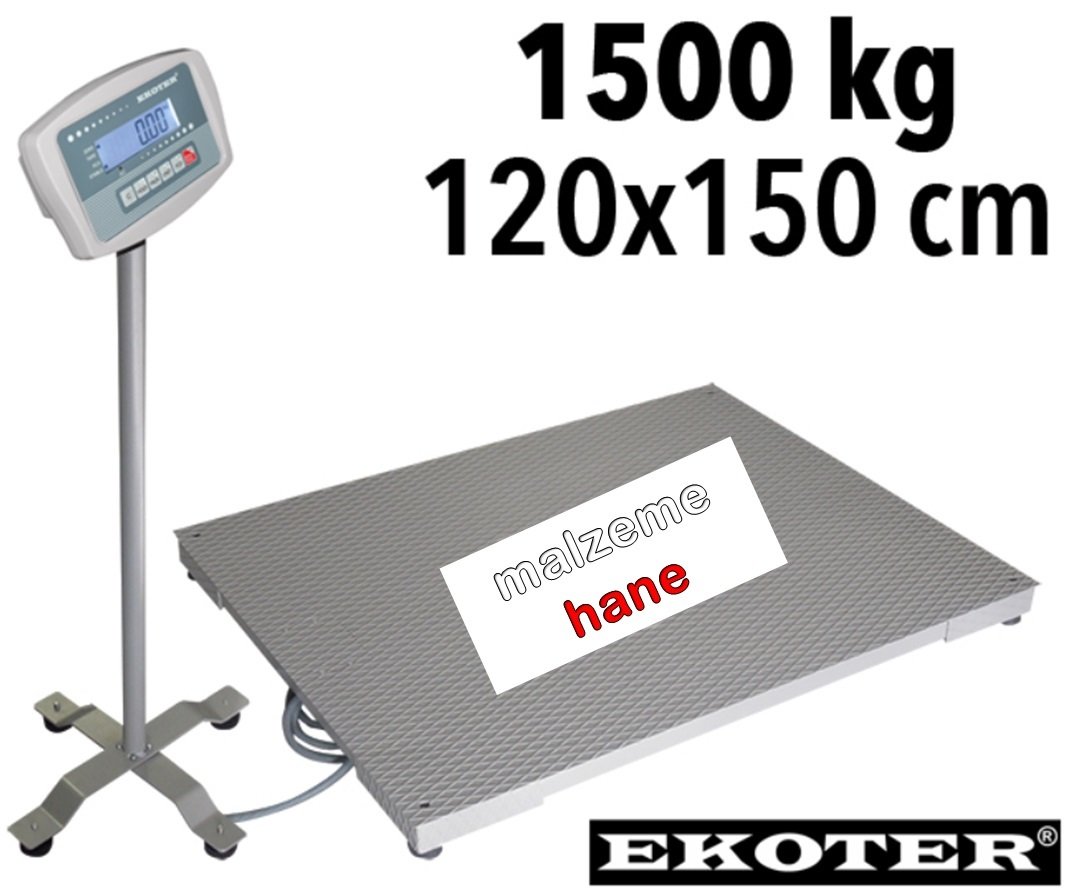 EKOTER 1.5 Ton Platform Baskül - 120x150 cm