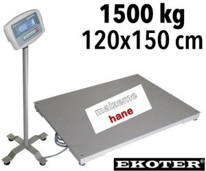 EKOTER 1.5 Ton Platform Baskül - 120x150 cm