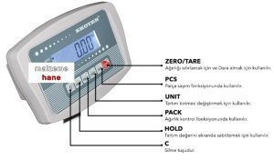 EKOTER B5 Elektronik Tartım Kantarı 150KG - 40x50CM