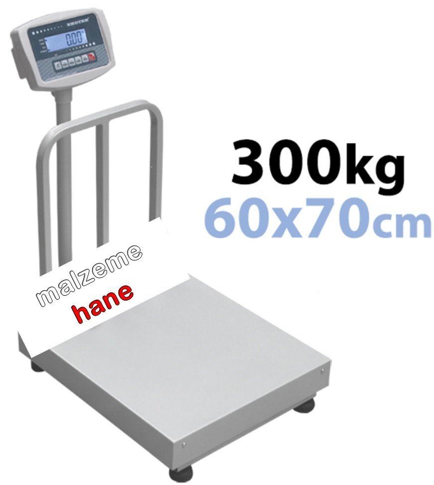 EKOTER B5 Elektronik Tartım Kantarı 300KG - 60x70CM