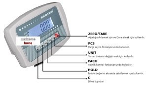 EKOTER B5 Elektronik Tartım Kantarı 600KG - 80x90CM