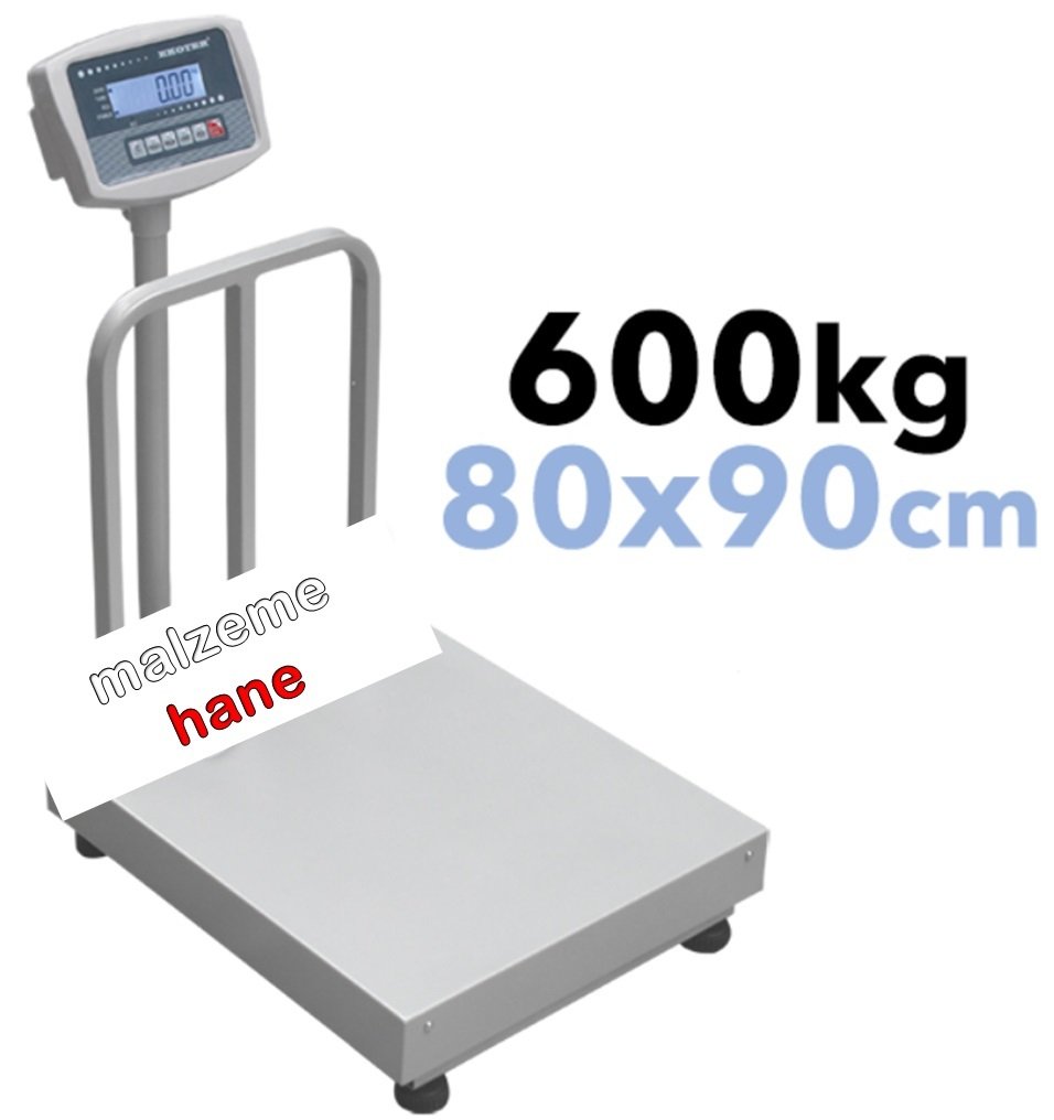 EKOTER B5 Elektronik Tartım Kantarı 600KG - 80x90CM