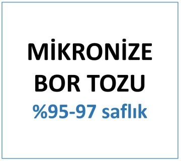 Mikronize Bor Tozu %95-97