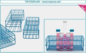 İsolab tüp standı - epoksi kaplı tel