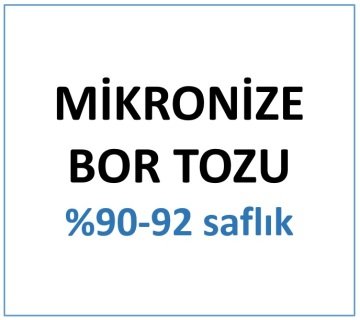 Mikronize Bor Tozu %90-92