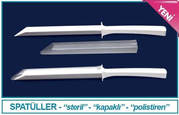 İsolab spatül - P.S - kapaklı - steril (1 adet)