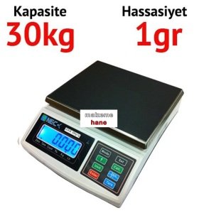 JCS-B Dijital Terazi - Hassasiyet: 1 gr. Max: 30 kg.