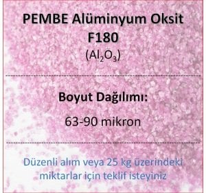 Pembe Alüminyum Oksit F180 - Al2O3 - 63─90mikron