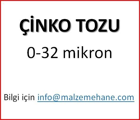 Çinko Tozu 0-32 mikron