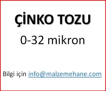 Çinko Tozu 0-32 mikron