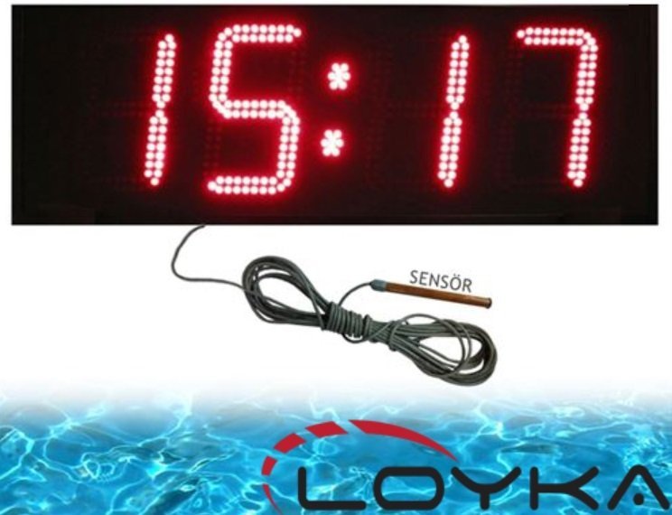 Loyka 25 CM - Büyük Ekranlı Havuz Suyu Sıcaklığı Ölçer