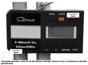 Loyka 4029 Çift Sütunlu Dijital Mihengir 300 mm