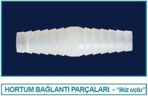 İsolab hortum bağlantı parçası - ikiz uç - 3 ile 5 mm (1 adet)