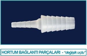 İsolab hortum bağlantı parçası - daralan uç - 3 ile 5 mm (1 adet)