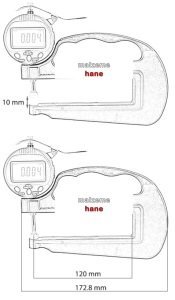 LOYKA 5331-10 Geniş Ağızlı Kalınlık Komparatörü (0.001 MM-120 MM)