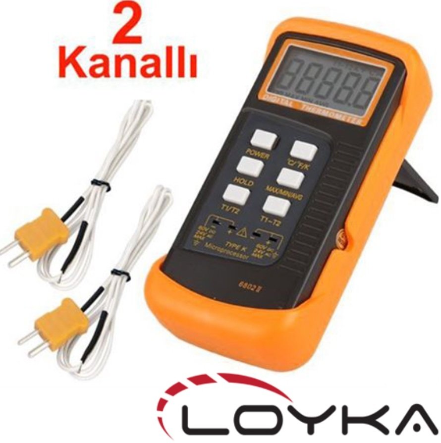 Loyka 6802 Çift Kanallı K tipi Prob Okuyucu