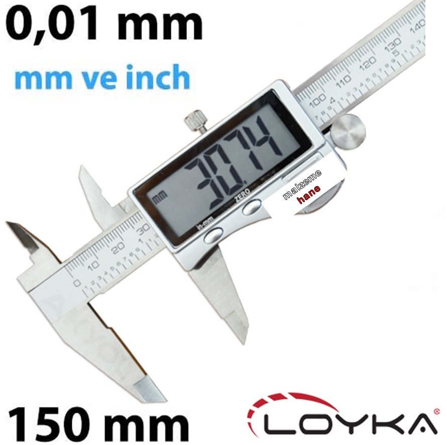 Loyka KMP 5515 Geniş Ekranlı Kumpas 0-150 mm