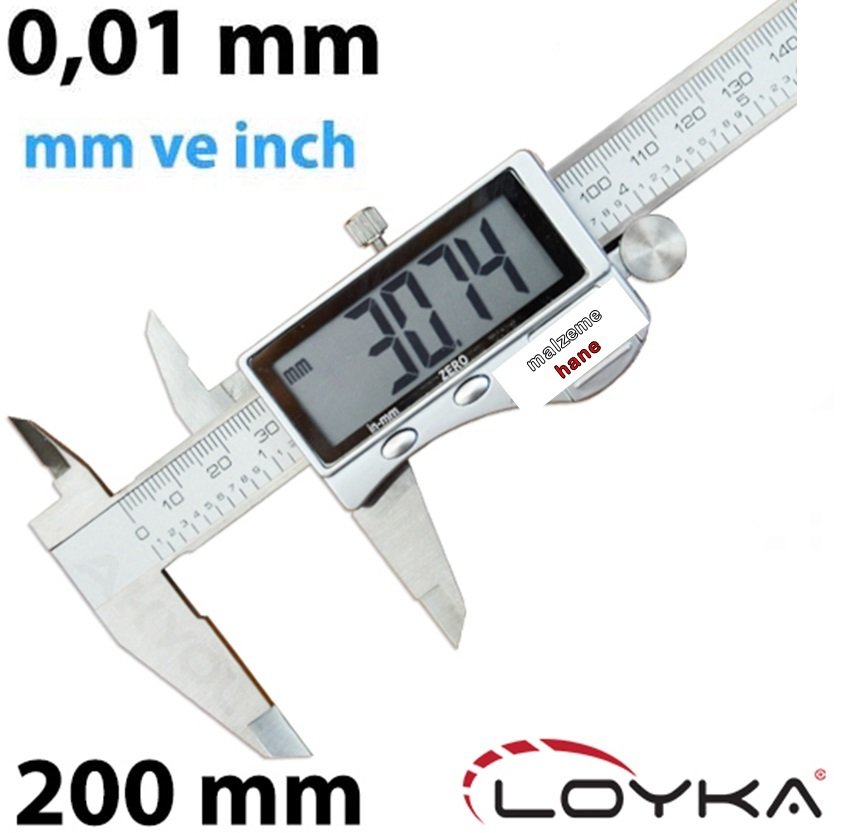 Loyka KMP 5520 Geniş Ekranlı Kumpas 0-200 mm