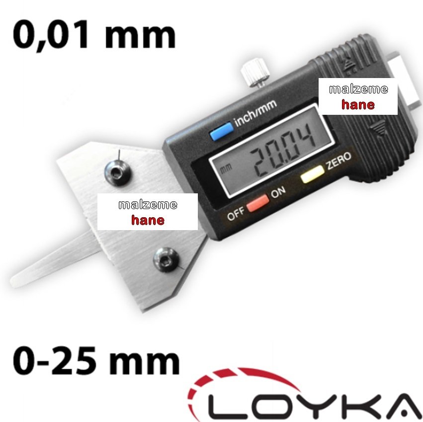 Loyka KMP D25 Lastik Derinlik Kumpası 0-25 mm