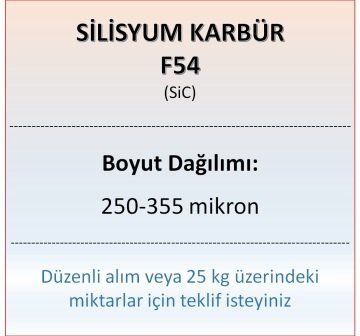 Silisyum Karbür F54 - SiC - 250-355mikron