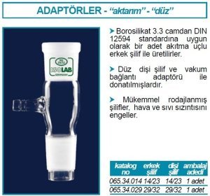 İsolab adaptör - aktarım - düz (1 adet)