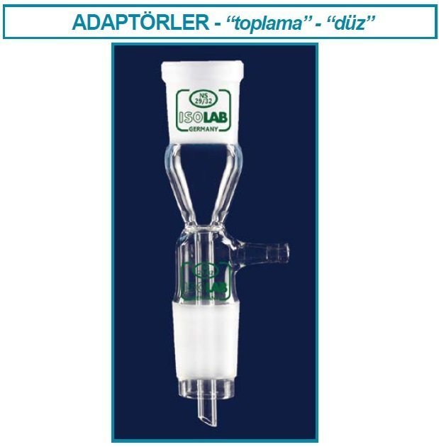 İsolab adaptör - alım - vakum için - düz (1 adet)