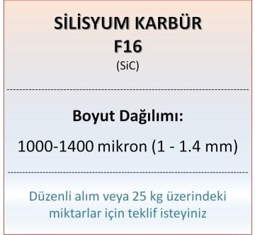 Silisyum Karbür F16 - SiC - 1000-1400mikron