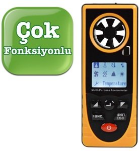 LYK BGM8910 Çok Fonksiyonlu Dijital Rüzgar Ölçer Anemometre