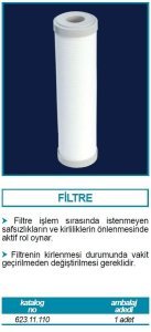 İsolab yedek filtre - otomatik destile cihazı için (1 adet)