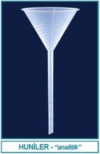 İsolab huni - analitik - P.P - uzun saplı - çap 80 mm (1 adet)