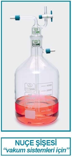 İsolab manifold düzenek nuçe şişesi - 5000 ml (1 adet)