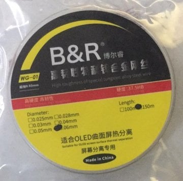 B&R  0.06mm 150mt Çelik Tel