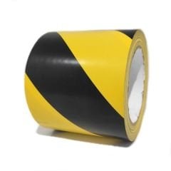 STARTAPE 300MMx30MT PVC YER İŞARETLEME BANDI Sarı-Siyah
