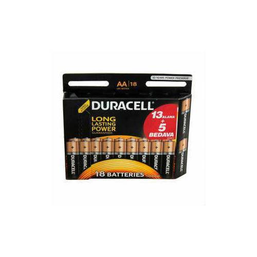 DURACELL AA 18'LÜ ALKALİN PİL