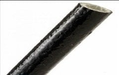 6mm 10mt Cam Elyaf Siyah Isı Büzüşmeli Kablo Makaronu