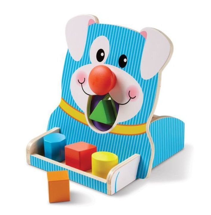 Melissa&Doug 1 Yaş Ahşap Oyuncak Döndür ve Besle - Şekiller