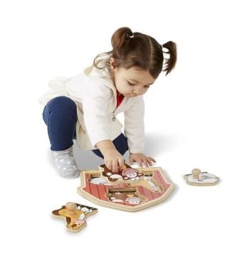 Melissa&Doug Ahşap İlk Yapbozum - Çiftlik Hayvanları