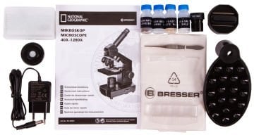 Bresser National Geographic 40x–1280x Microscope with Smartphone Holder