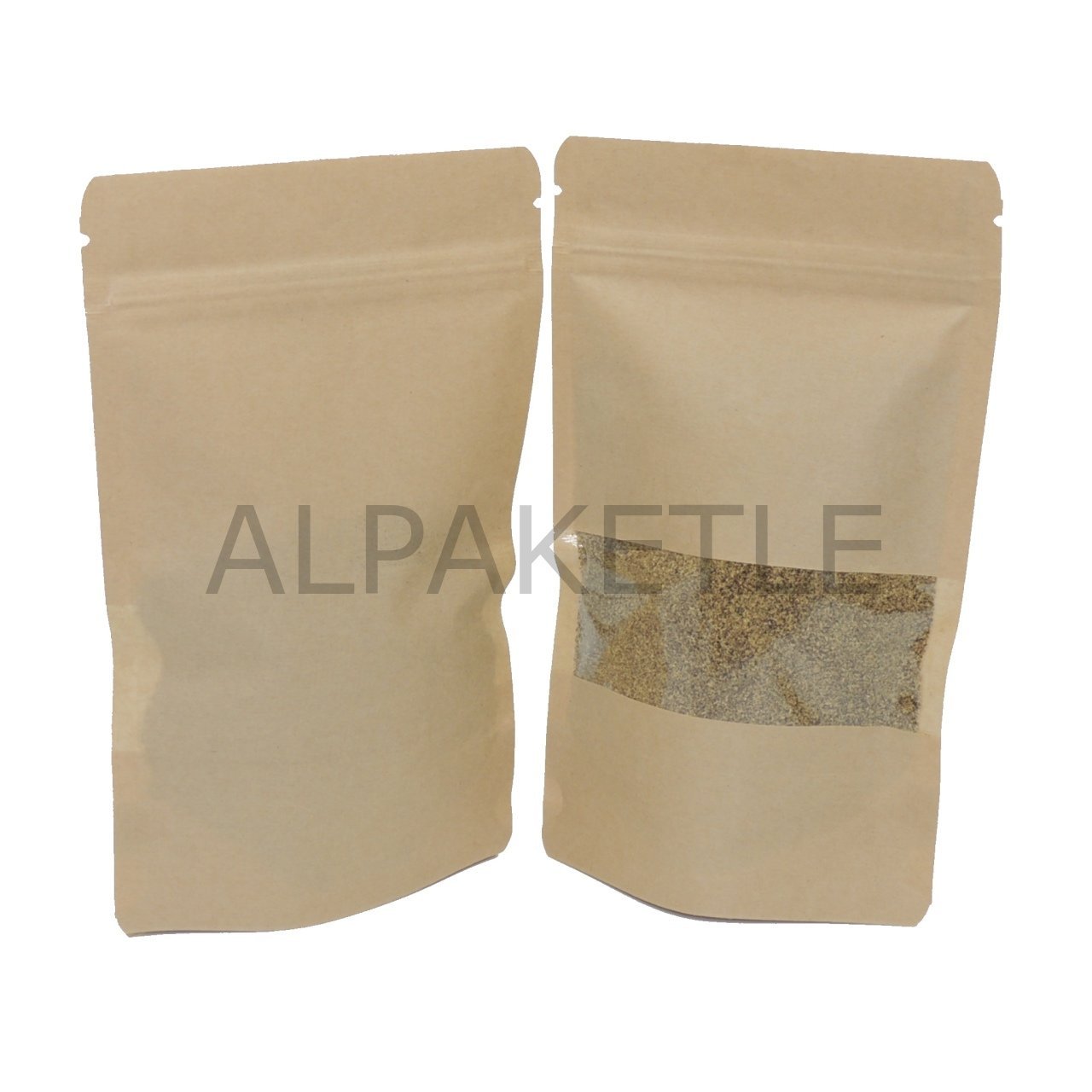 85x145 mm KRAFT PENCERELİ DOYPAK POŞET  adet