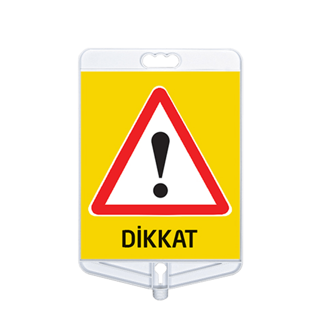 Dikkat Uyarı Tabelası Çift Taraflı  (9304)
