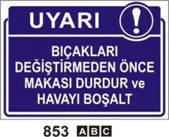 Bıçakları Değiştirmeden Önce Makası Havayı Boşalt