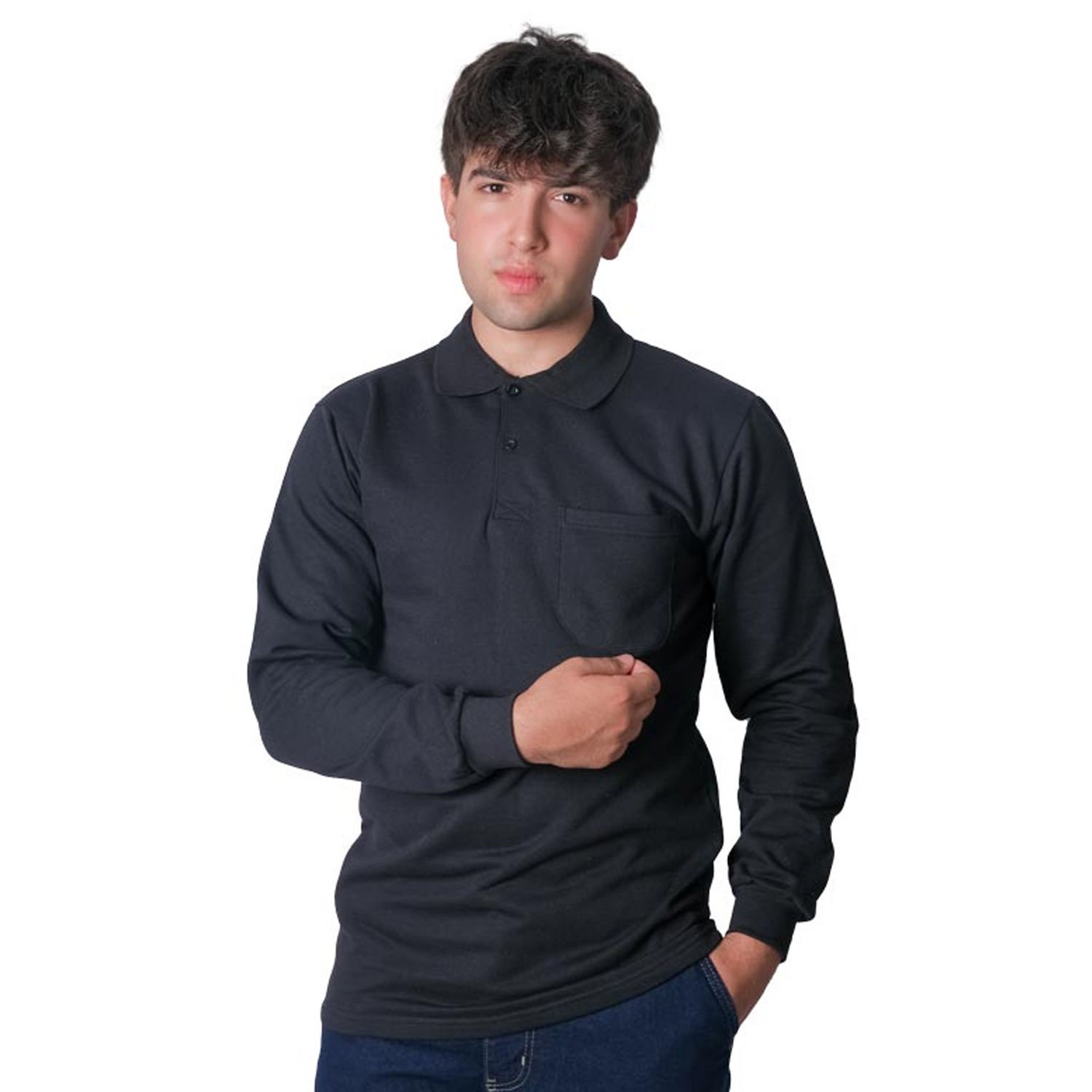 Polo Yaka Sweatshirt 3 İplik