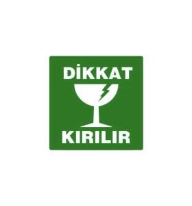 Dikkat Kırılır Sticker Etiket 100'lü Paket