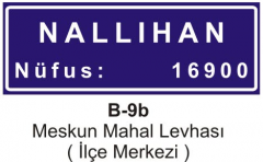 Meskun Mahal Levhası (İlçe Merkezi )