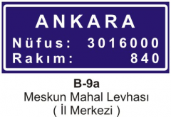 Meskun Mahal Levhası (il Merkezi)