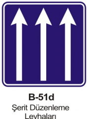 Şerit Düzenleme Levhaları